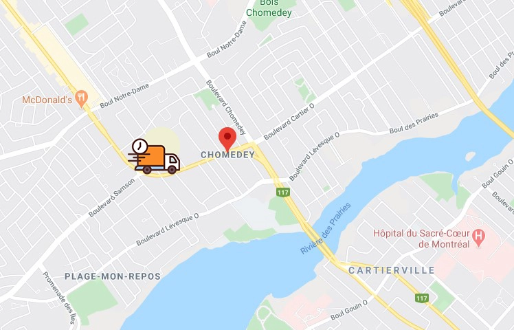 Image Map Chomedey Qc
